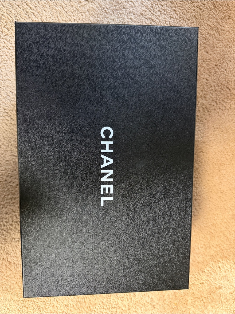CHANEL Black Logo Shoe Box